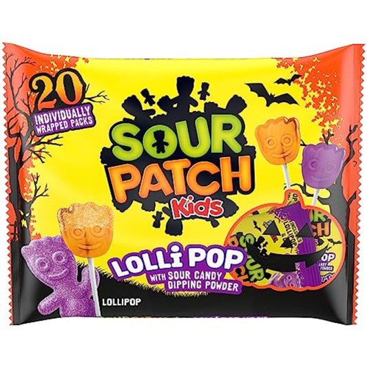 Sour Patch Halloween Lollipops 10.58oz - 20ct