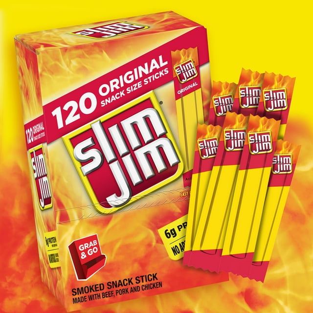 Slim Jim Snack Stick Original 0.28oz - 120ct