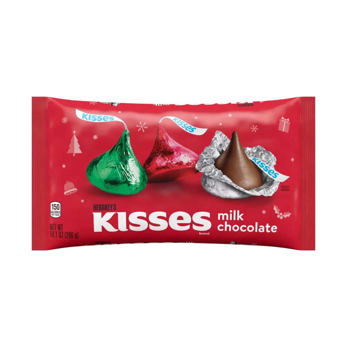 Hershey's Milk Chocolate Holiday Kisses 10.1oz - 6ct