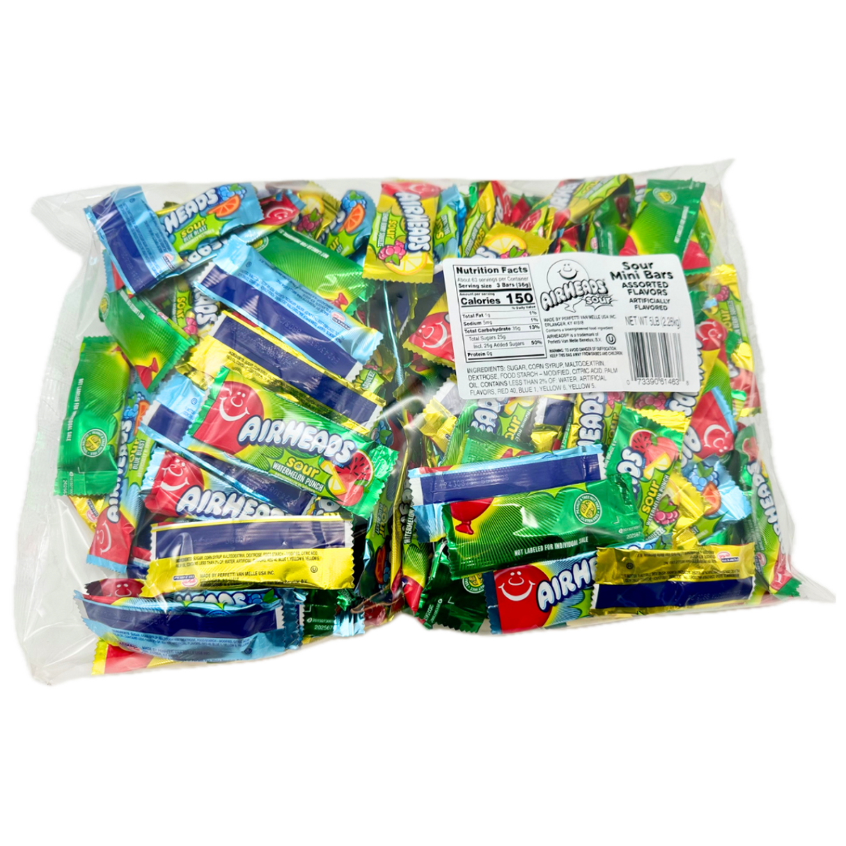 Airheads Assorted Sour Mini Bars - 5lb