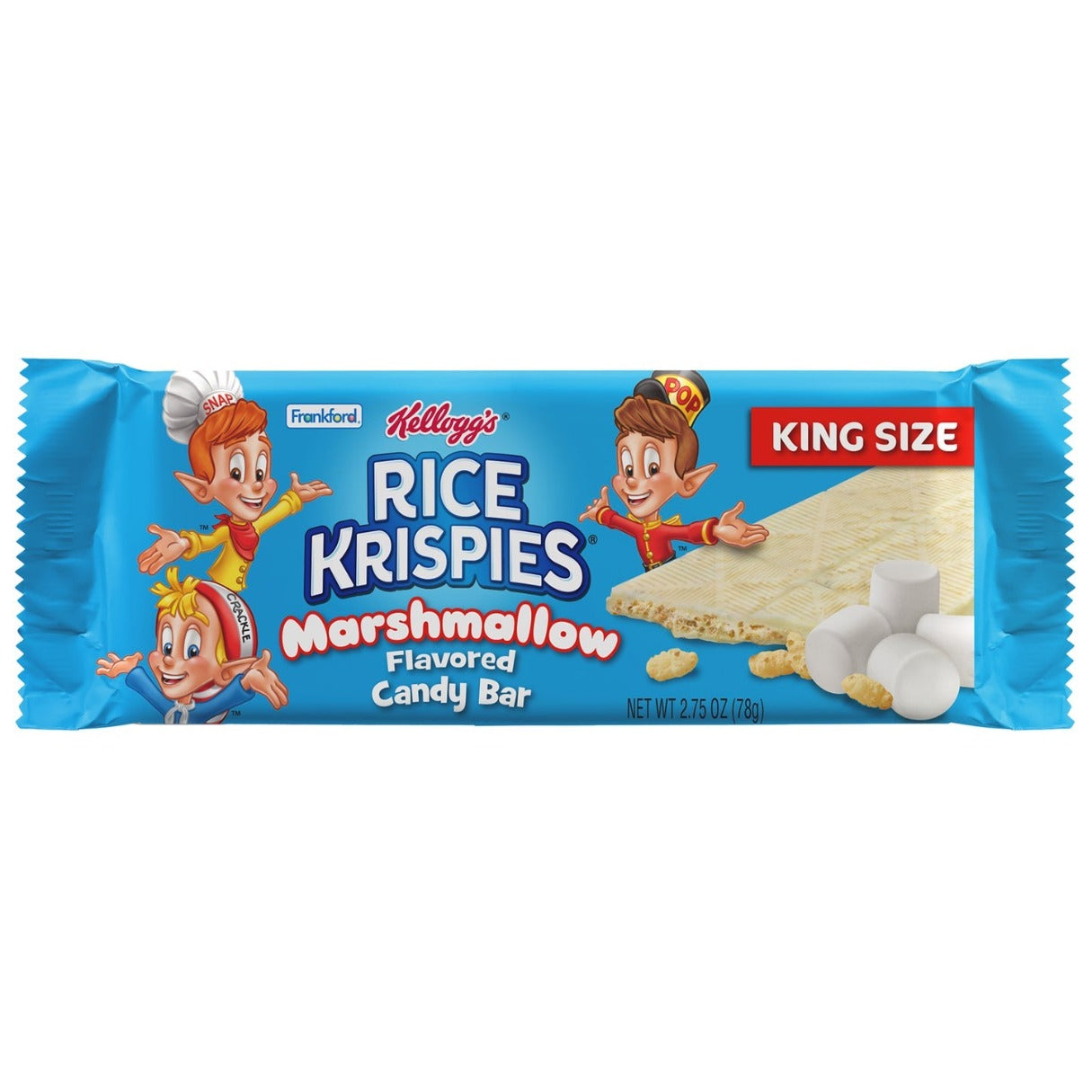 Frankford Kellogg's Rice Krispies Marshmallow King Size Bar 2.75oz - 108ct