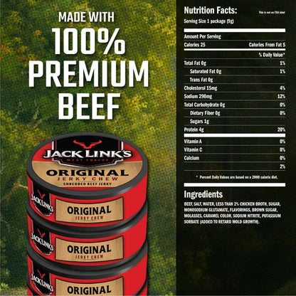 Jack Link's Shredded Beef Original Chew .32oz - 36ct