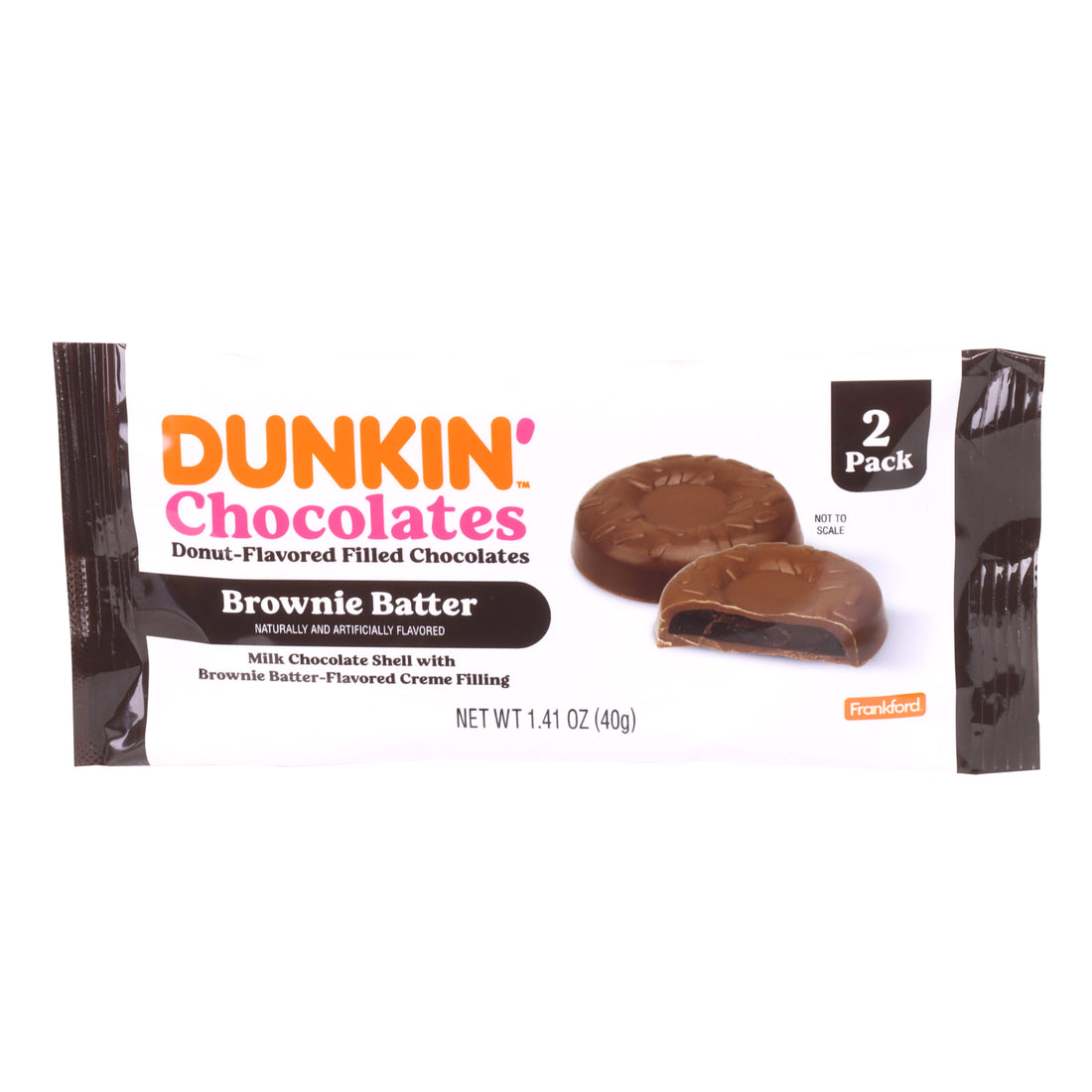 Frankford Dunkin' Brownie Batter Donut-Flavored Filled Chocolates  1.41oz - 28ct