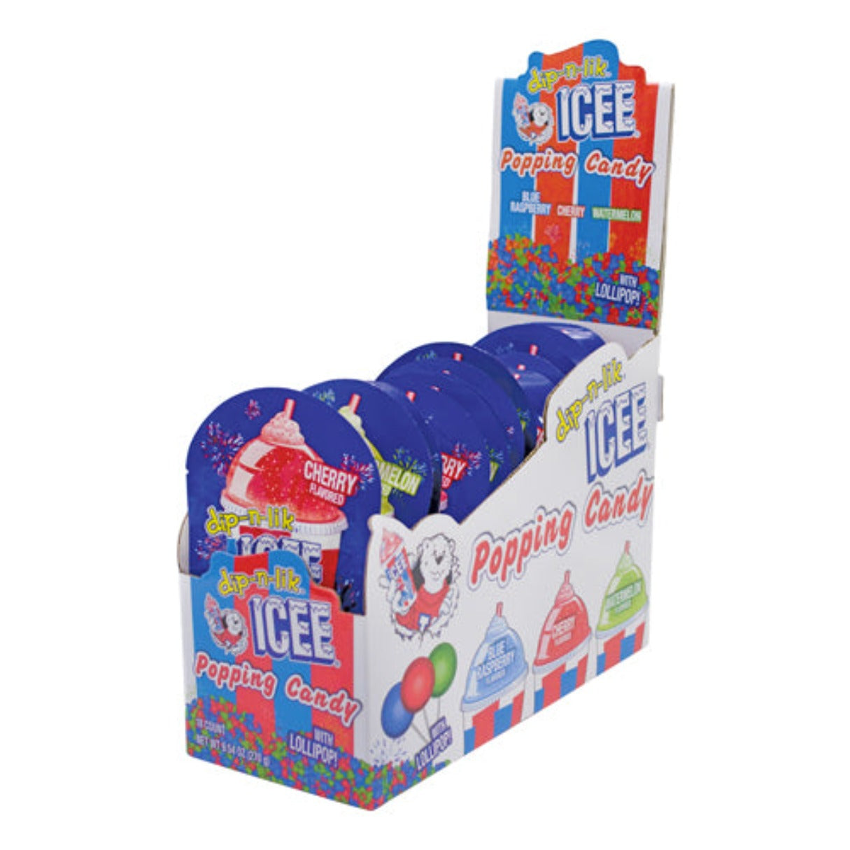 Koko's ICEE Popping Candy with Lollipop 0.53oz - 108ct