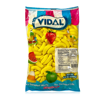 Vidal Gummi Bananas Bulk Bag 4.4lbs - 1ct