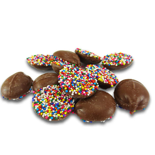 Asher's Nonpareils Milk Chocolate Rainbow - 8lbs