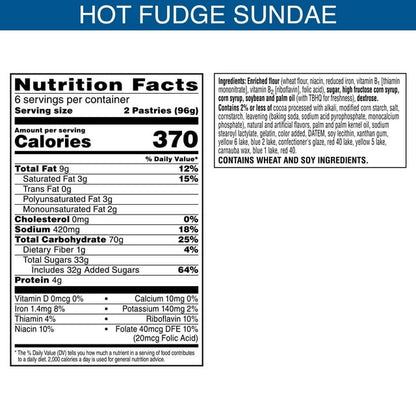 Pop-Tarts Frosted Hot Fudge Sundae 3.38oz - 6ct