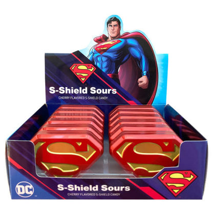 Boston America Superman Shield Tin With Candy 0.6oz - 12ct