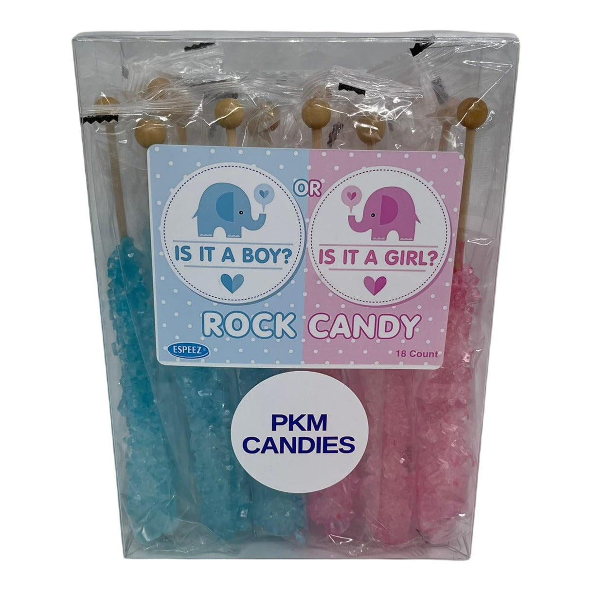 Espeez Gender Revel Rock Candy Acetate Box - 18ct