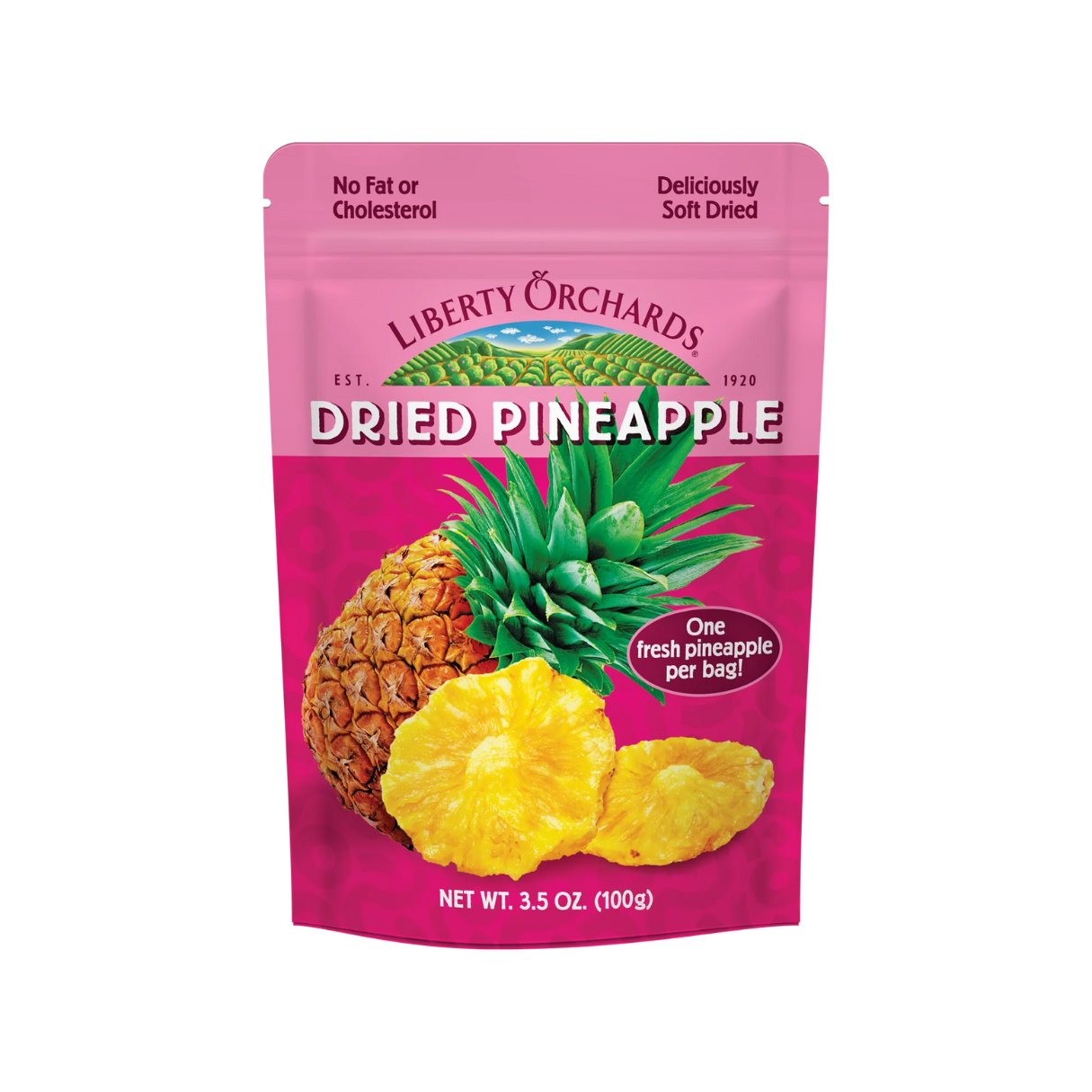 Liberty Orchards Dried Pineapple 3.5oz - 15ct