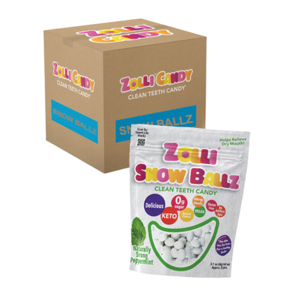 Zolli Snow Ballz Peppermint Pouch 3oz - 24ct