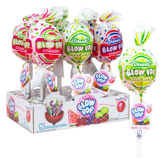 Charms Giant Blow Pops 4.79oz - 6ct