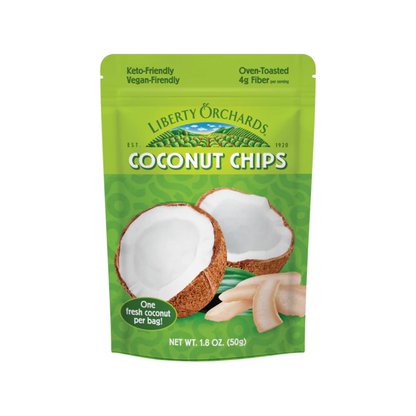 Liberty Orchards Toasted Coconut Chips Peg Bag 1.8oz - 6ct