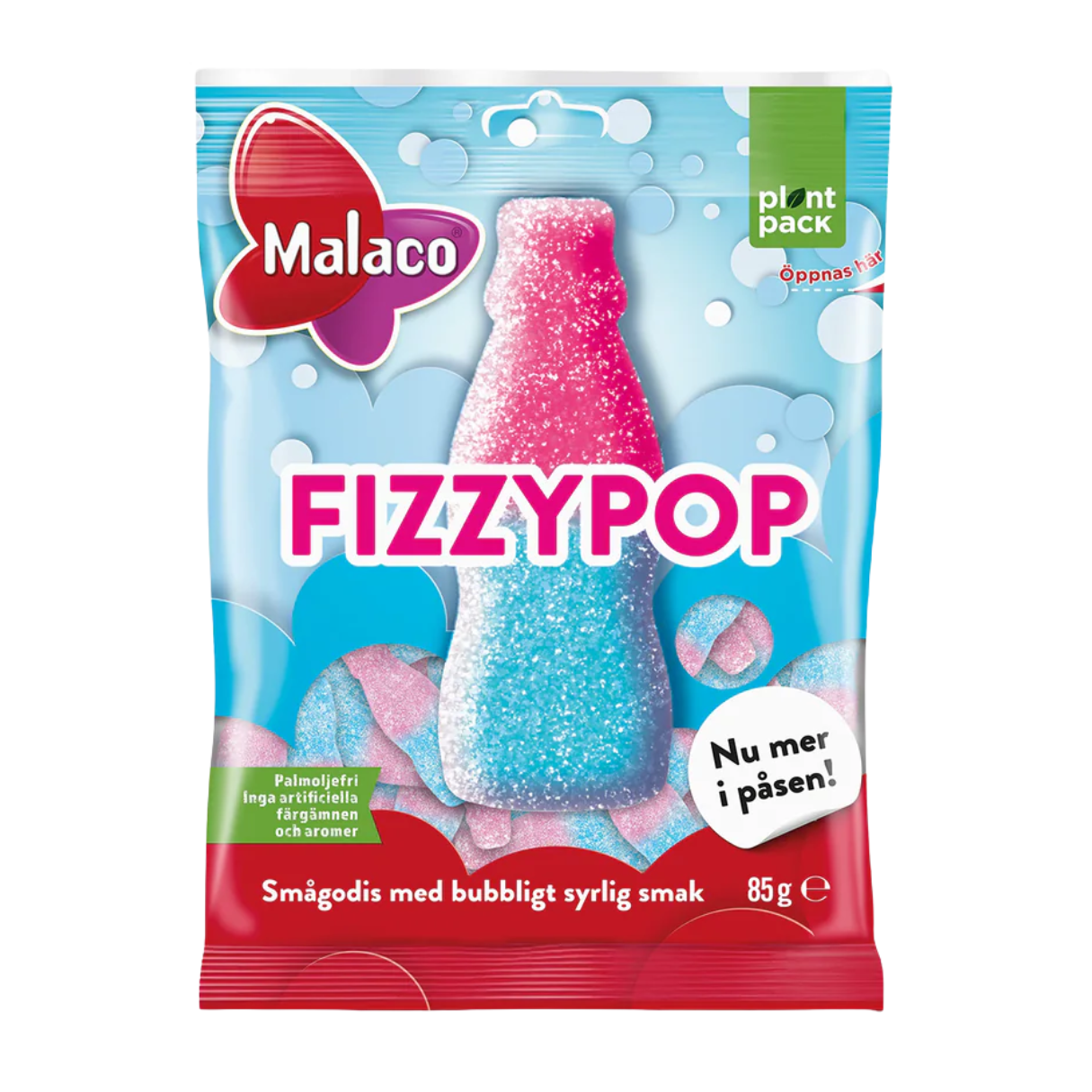 Malaco Fizzy Pop Peg Bag 85g - 28ct