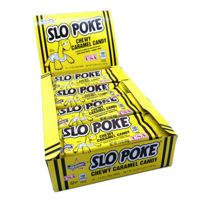 Slo Poke Chewy Caramel Candy Bar 1.5oz - 24ct