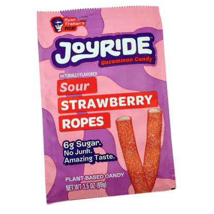 Joyride Sour Strawberry Ropes Box 3.5oz - 10ct