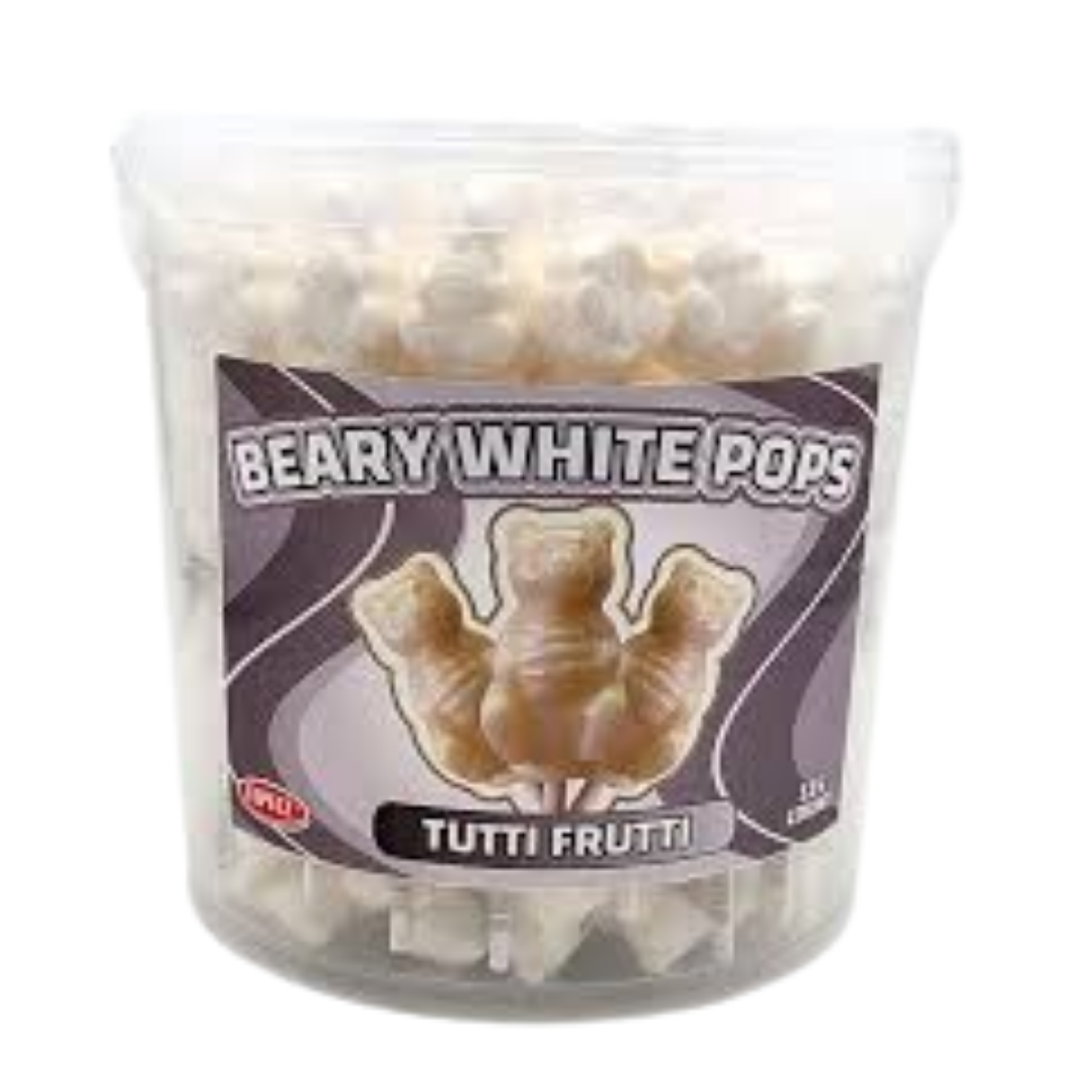 Espeez Beary White Pops Tutti Frutti Candy 115ct