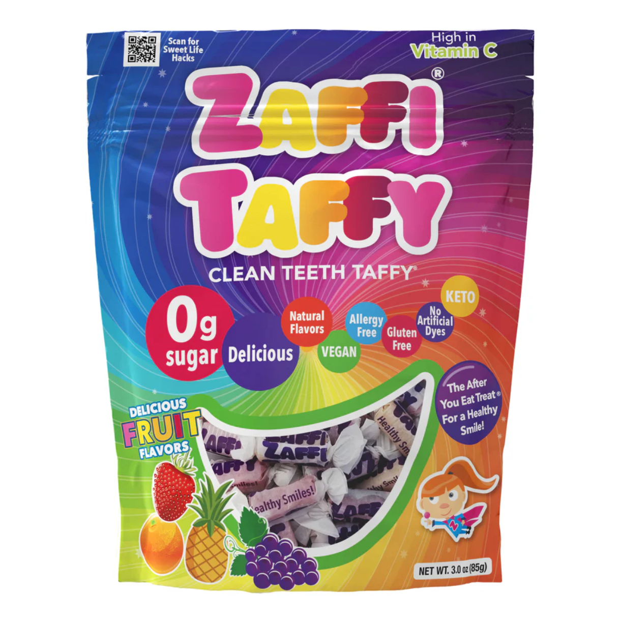Zaffi Taffy Assorted 3oz - 24ct