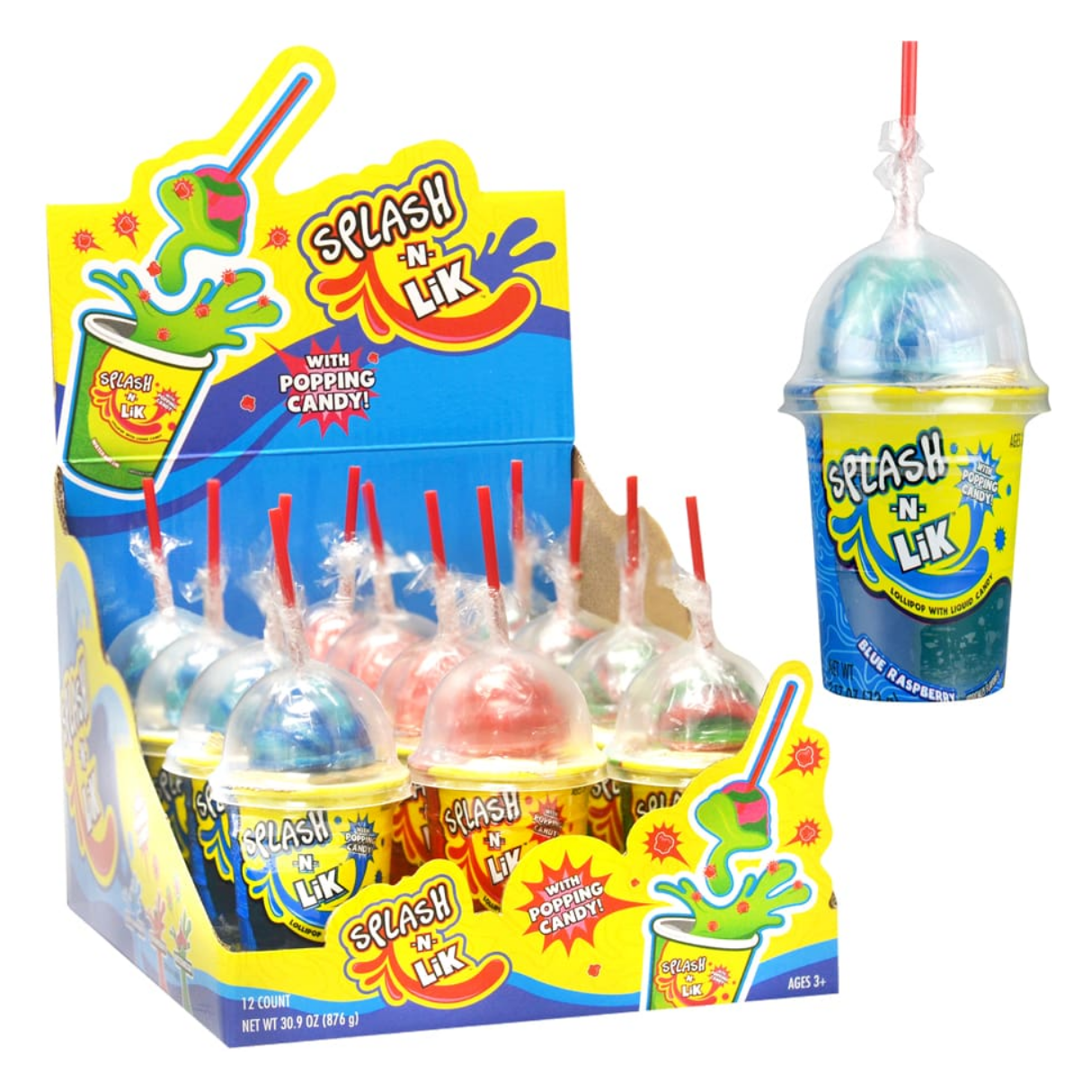 Koko's Splash-N-Lik with Popping Candy 2.57oz - 12ct