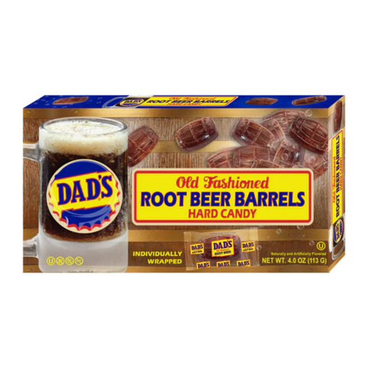Dad's Old Fashioned Root Beer Barrels Hard Candy 4oz - 12ct