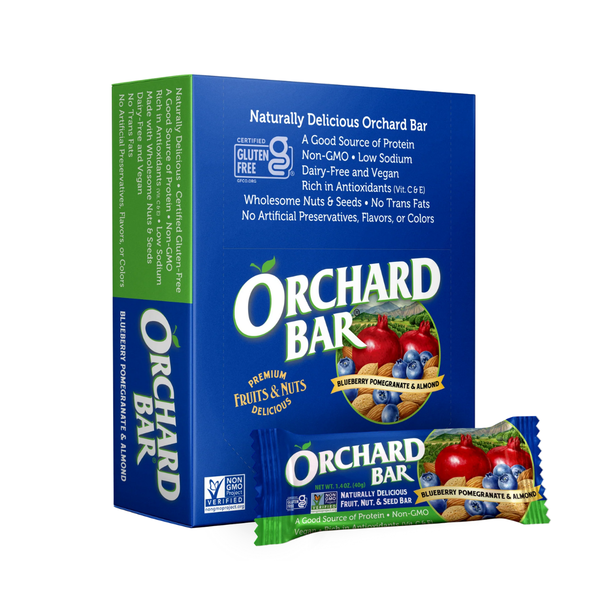 Liberty Orchards Blueberry Pomegranate & Almond Carton 1.4oz - 9/12ct