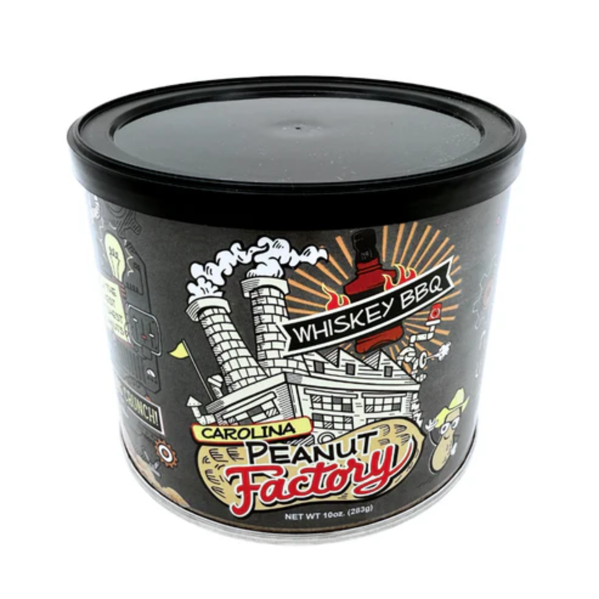 Carolina Peanut Factory Whisky BBQ Peanuts Can 10oz - 6ct