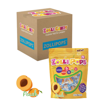 Zollipops Peach 3.1oz - 24ct