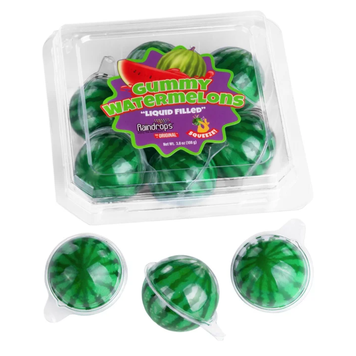 Raindrops Gummy Watermelons 3.8oz - 16ct