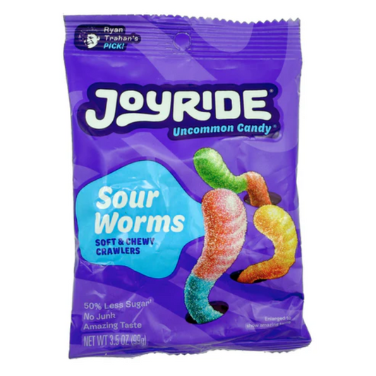 Joyride Sour Gummy Worms Box 3.5oz - 10ct