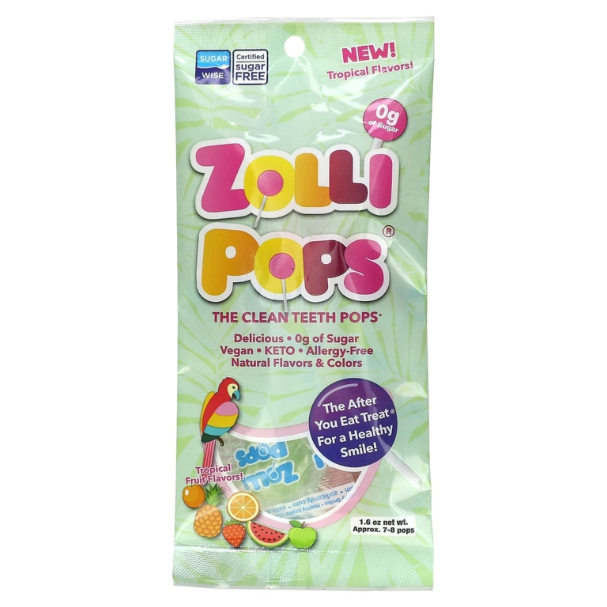Zollipops Tropical Slim 1.6oz - 24ct