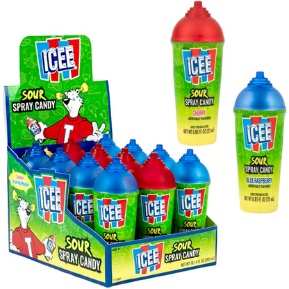Koko's ICEE Sour Spray Candy Display Box 0.85oz - 96ct