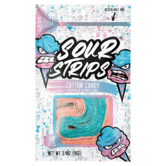 Hershey's Sour Strips Cotton Candy 3.4oz 12ct
