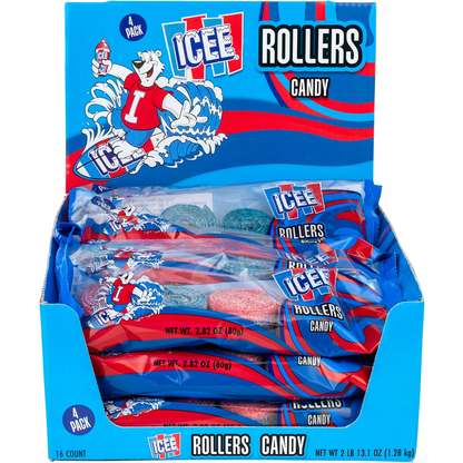 Koko's ICEE Roller 4pk Candy Belts 2.82oz - 8/16ct