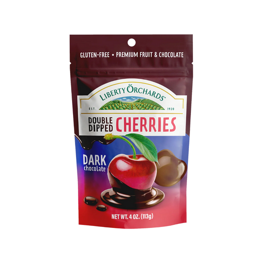 Liberty Orchards Double-Dipped Dark Chocolate Cherries 4oz - 10ct