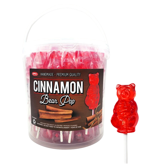 Espeez Bear Pops Cinnamon Candy 115ct