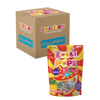 Zollipops Cherry & Pineapple Swirl 5.2 oz - 24ct