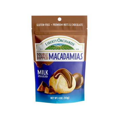 Liberty Orchards Double-Dipped Milk Chocolate Macadamias 4oz - 10ct