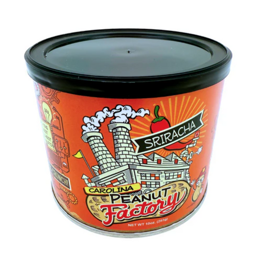 Carolina Peanut Factory Sriracha Peanuts Can 10oz - 6ct