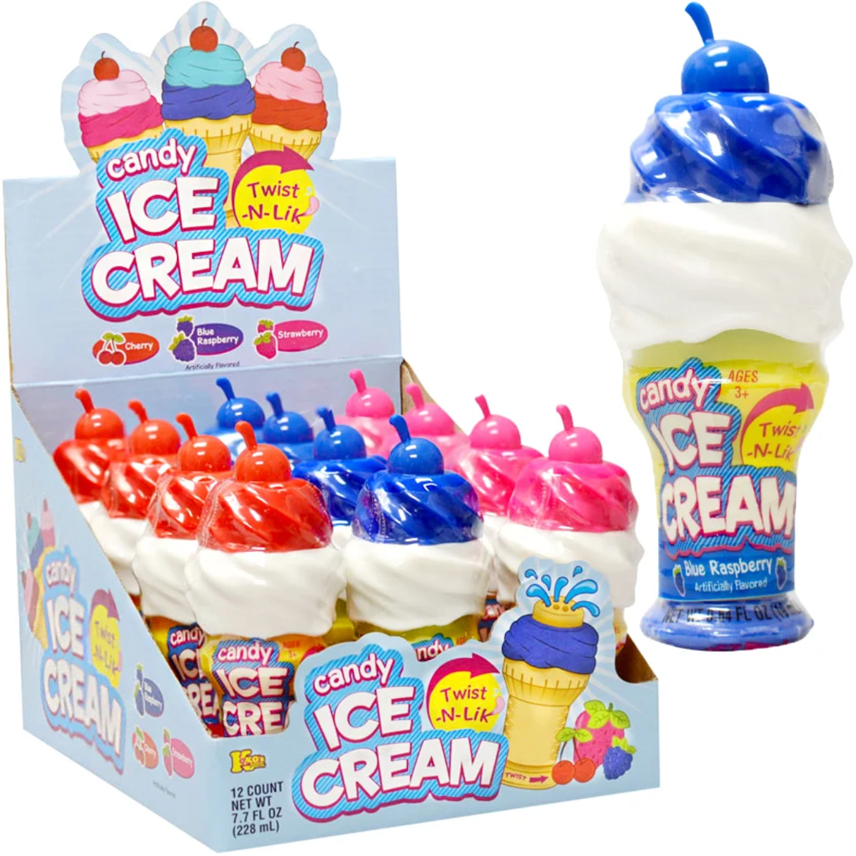 Koko's Ice Cream Candy Twist-N-Lik .64oz 8/12ct