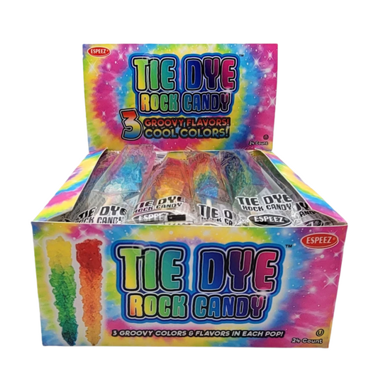 Espeez Tie Dye Rock Candy 24ct Display