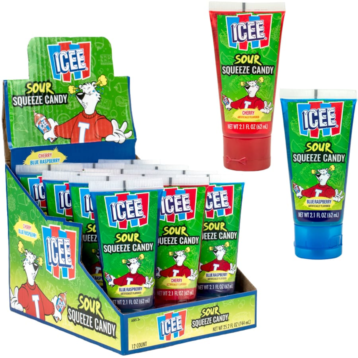 Koko's Icee Sour Squeeze Candy 2.1oz - 12ct