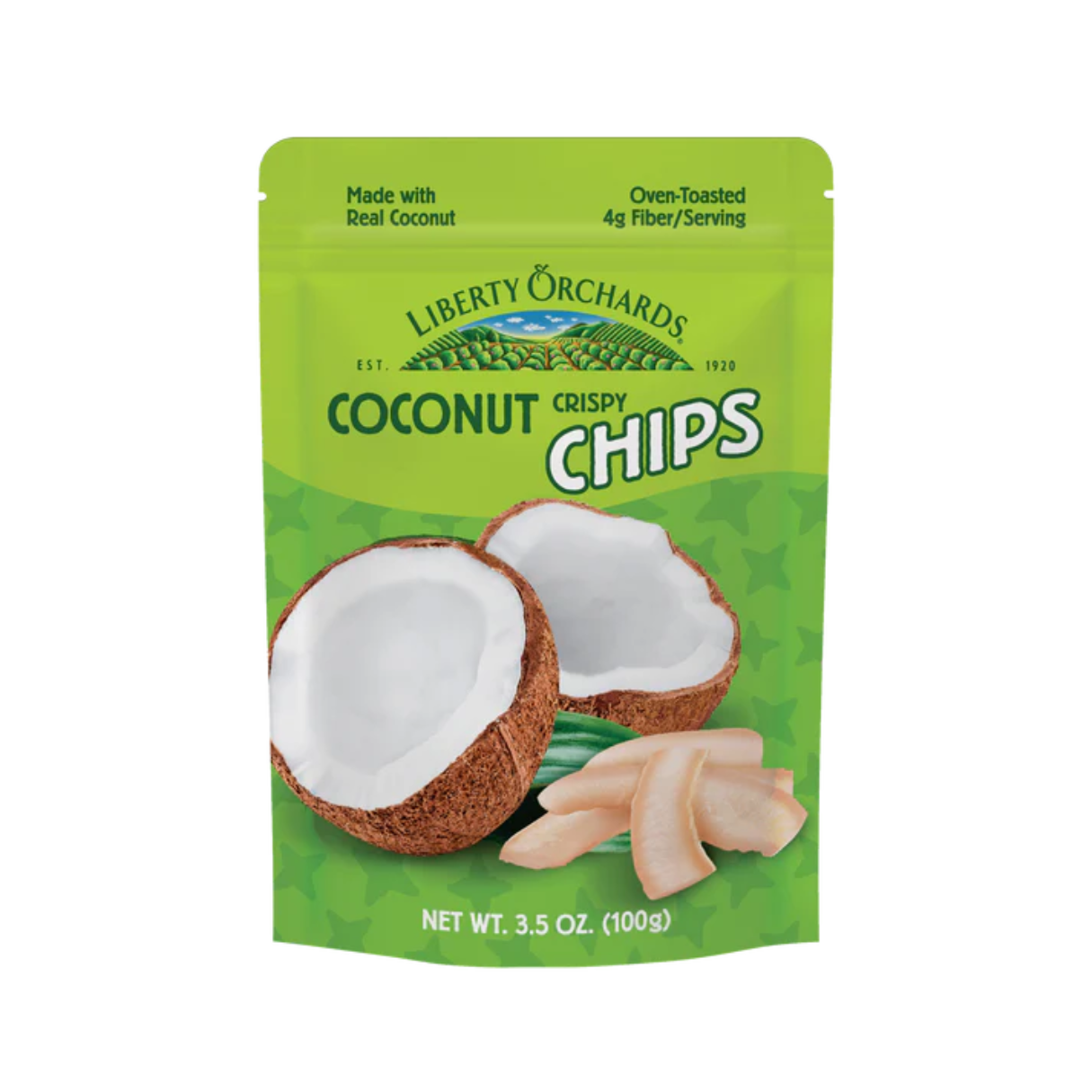 Liberty Orchards Toasted Coconut Chips Peg Bag 3.5oz - 5ct