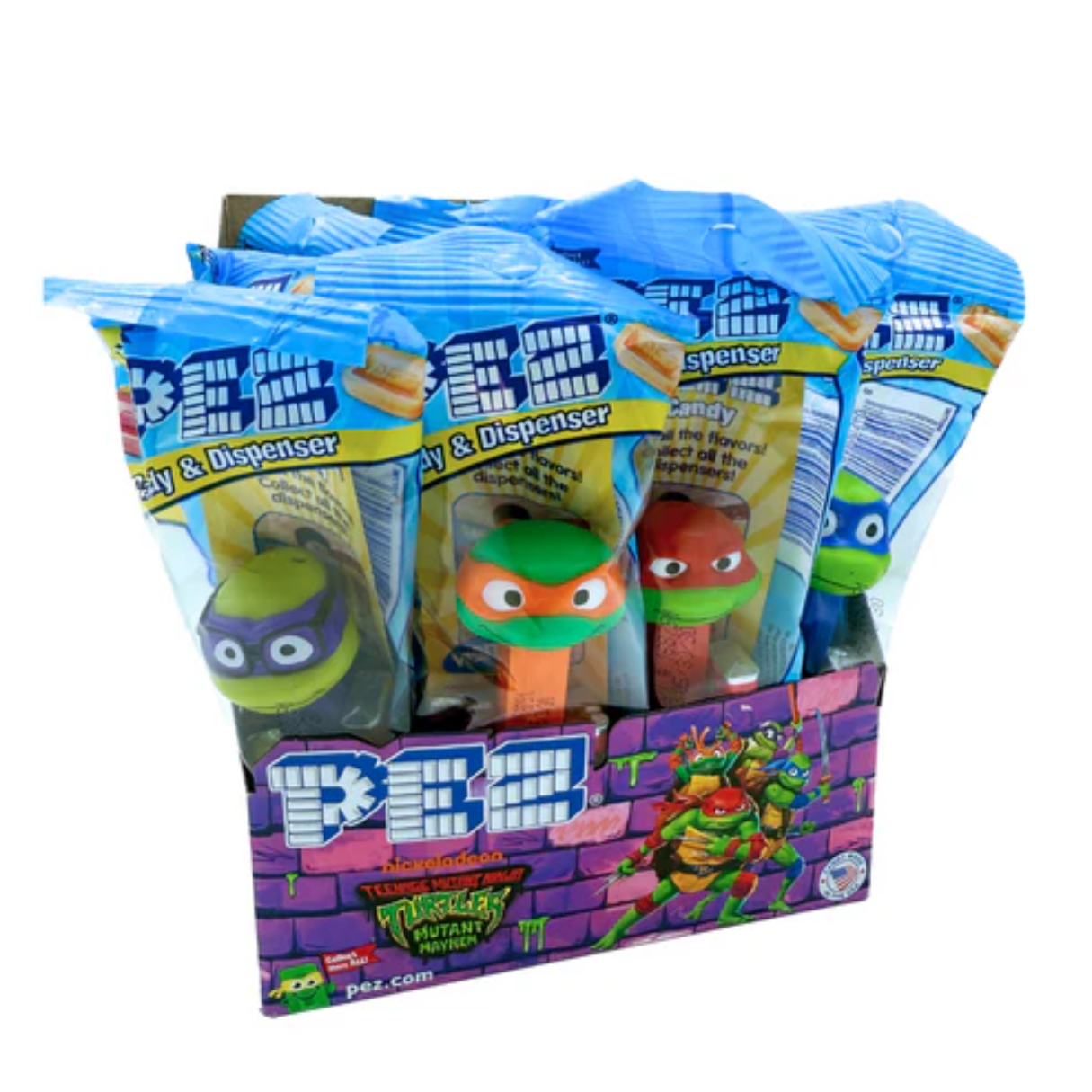 PEZ Teenage Mutant Ninja Turtles Mutant Mayhem Party Pack - 12ct