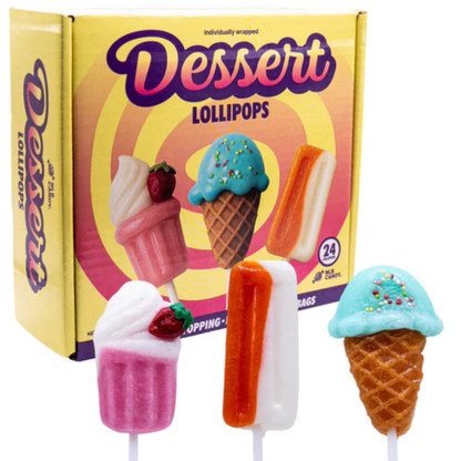 Summer Dessert Lollipops 12g 24ct