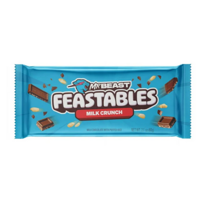 Mr. Beast Feastables King Size Milk Crunch Bar 2.1oz - 24ct