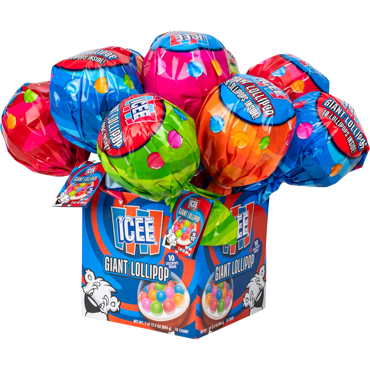 Koko's ICEE Giant Lollipop 2.82oz 10ct