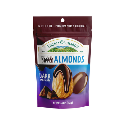 Liberty Orchards Double-Dipped Dark Chocolate Almonds 4oz - 10ct