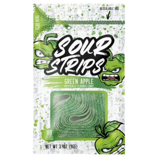 Hershey's Sour Strips Green Apple 3.4oz 12ct