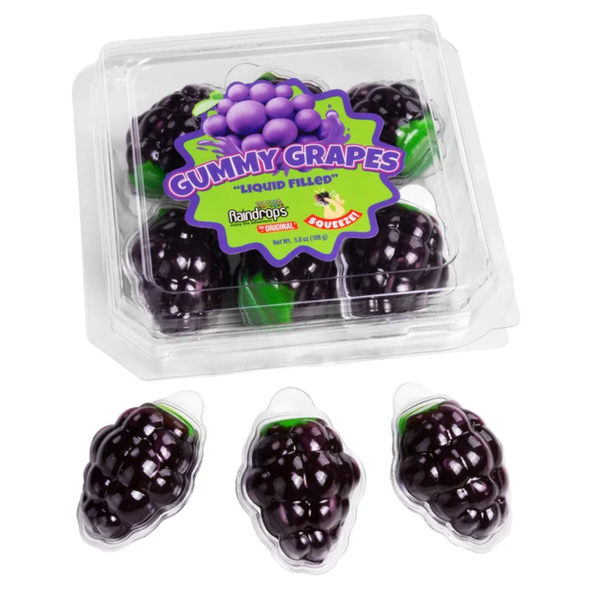 Raindrops Gummy Grapes 3.8oz - 16ct