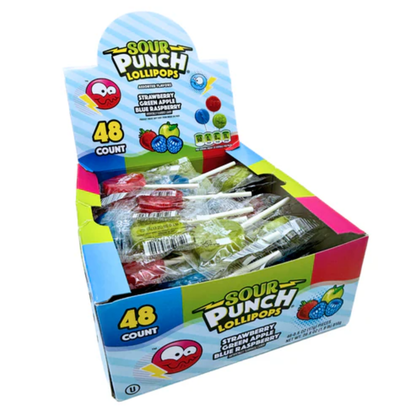Sour Punch Assorted Lollipops 28.8oz - 288ct